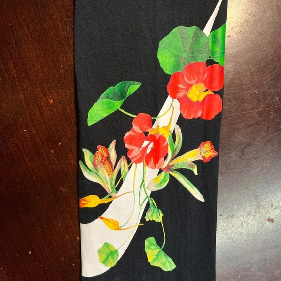 NIKE Womens Hyper Femme DriFit Floral Yoga Pants Leggings Black NWOT, Small - Picture 6 of 7